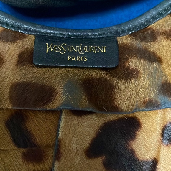YSL St Tropez Leopard Print Pony Hair Hobo - Picture 2 of 10